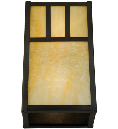 6.5"W Hyde Park Double Bar Mission Wall Sconce