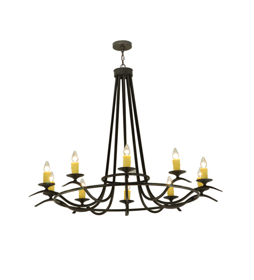 58"W Octavia 10 Lt Chandelier