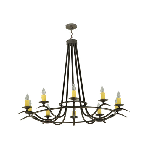 58"W Octavia 10 Lt Chandelier