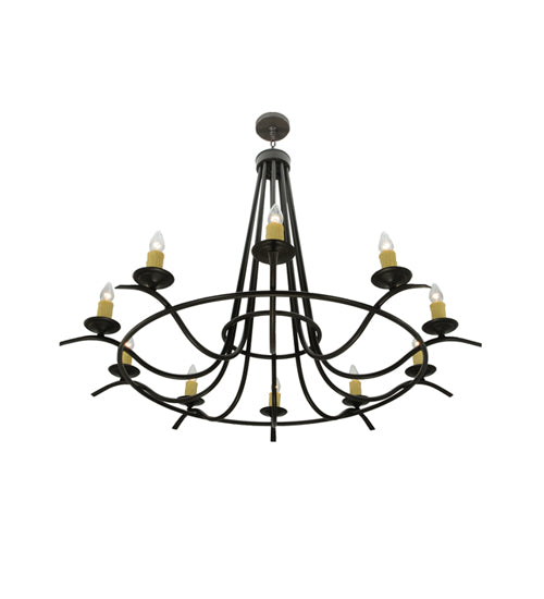 58"W Octavia 10 Lt Chandelier