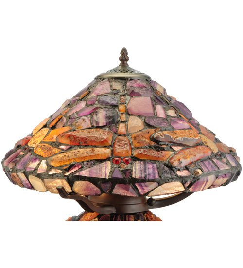 18.5"H Dragonfly Agata Table Lamp