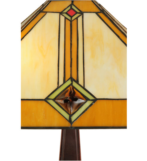 22"H Diamond Mission Table Lamp