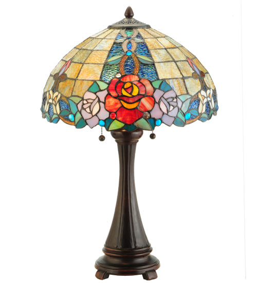 25"H Rose Vine Table Lamp