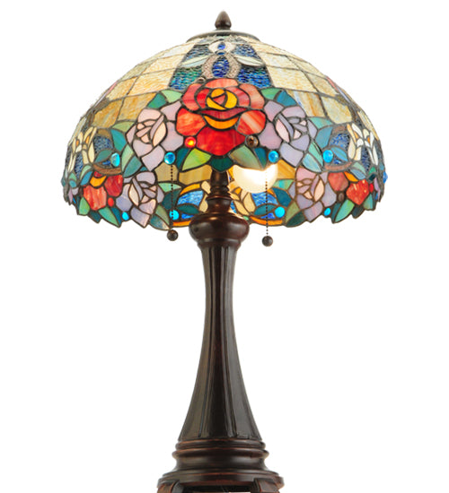 25"H Rose Vine Table Lamp