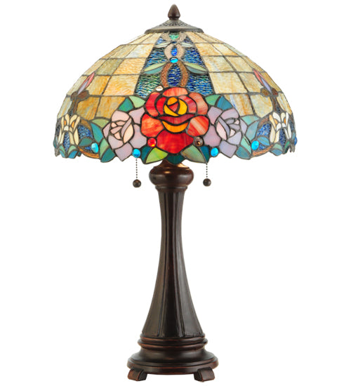 25"H Rose Vine Table Lamp