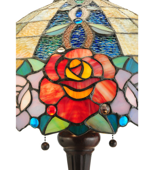 25"H Rose Vine Table Lamp