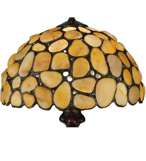 19.5"H Agata Yellow Table Lamp