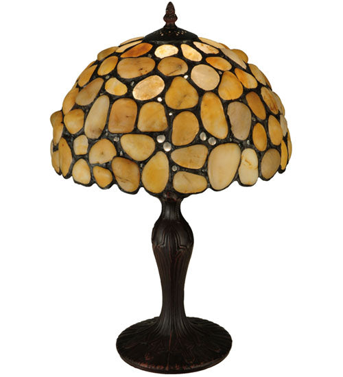 19.5"H Agata Yellow Table Lamp