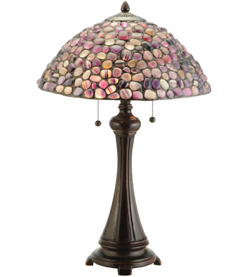 25"H Agata Purple Table Lamp