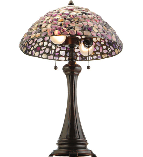 25"H Agata Purple Table Lamp