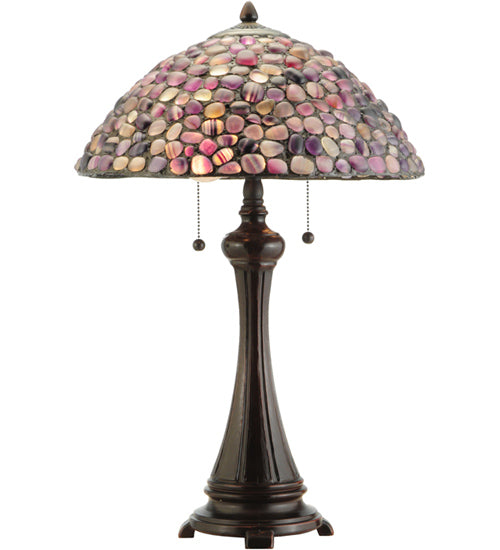 25"H Agata Purple Table Lamp