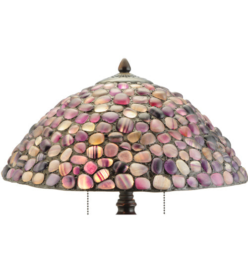 25"H Agata Purple Table Lamp