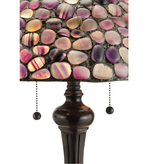 25"H Agata Purple Table Lamp