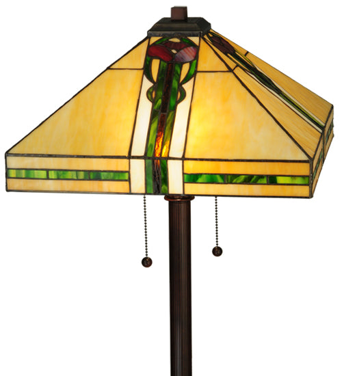 62"H Parker Poppy Floor Lamp