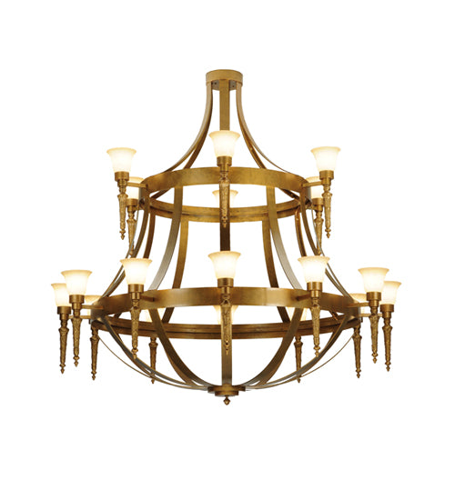 72"W Lubovich 18 Lt Two Tier Chandelier