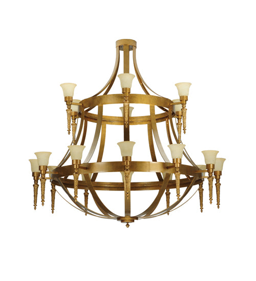 72"W Lubovich 18 Lt Two Tier Chandelier