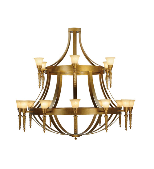 72"W Lubovich 18 Lt Two Tier Chandelier