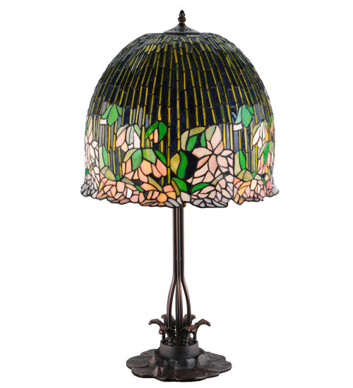 32"H Tiffany Flowering Lotus Table Lamp