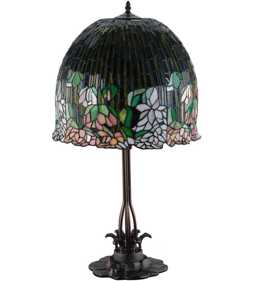 32"H Tiffany Flowering Lotus Table Lamp