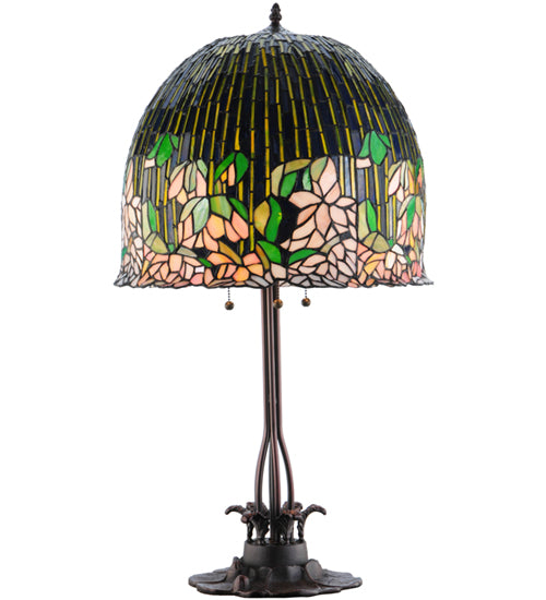 32"H Tiffany Flowering Lotus Table Lamp