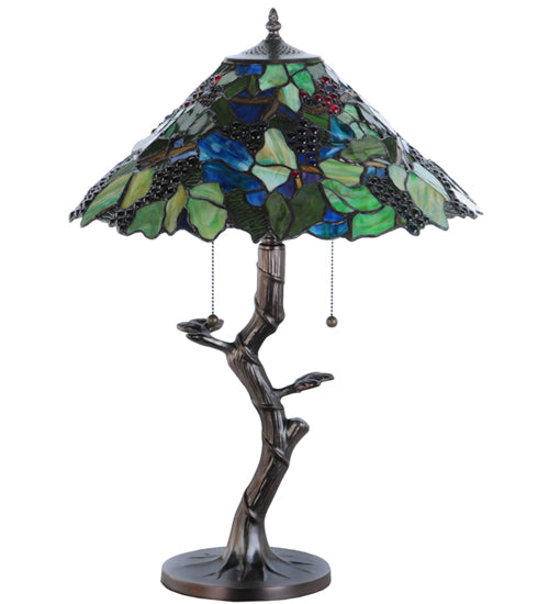 25"H Grape Harvest Table Lamp