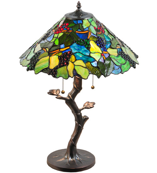 25"H Grape Harvest Table Lamp