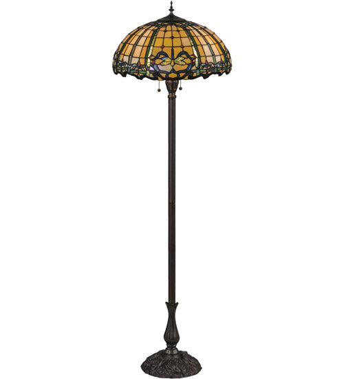 63"H Dragonfly Trellis Floor Lamp