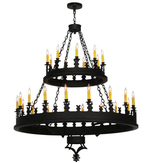 48" Wide Asen 27 Light Two Tier Chandelier