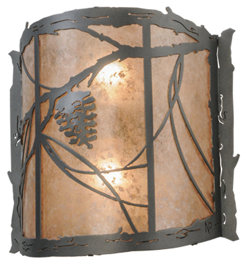 15"W Whispering Pines Wall Sconce