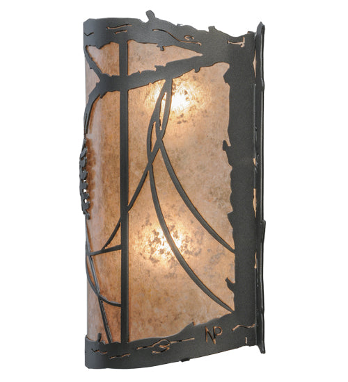 15"W Whispering Pines Wall Sconce