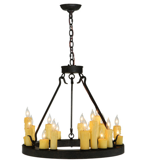 24"W Deina 18 Lt Chandelier