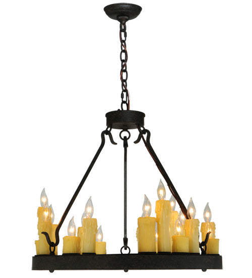 24"W Deina 18 Lt Chandelier