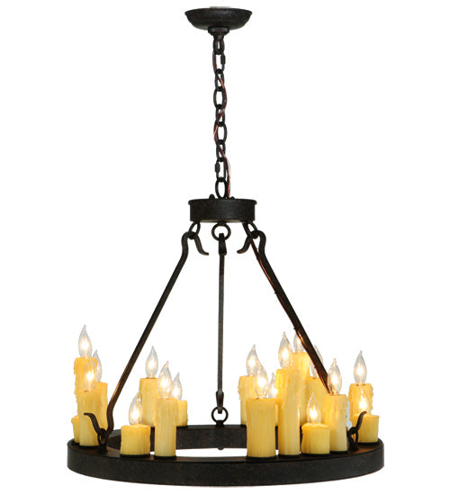 24"W Deina 18 Lt Chandelier