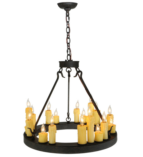 24"W Deina 18 Lt Chandelier