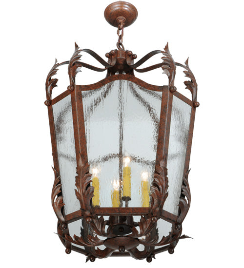 22"W Citadel 4 Light Pendant