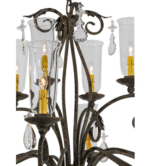 62" Long Windsor 14 Light Oblong Chandelier