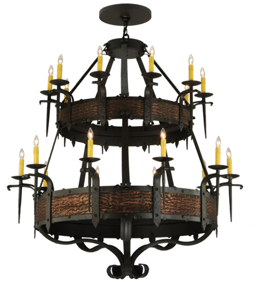 47.5" Wide Costello 20 Light Two Tier Chandelier