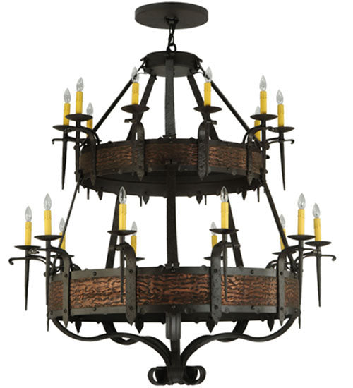 47.5" Wide Costello 20 Light Two Tier Chandelier