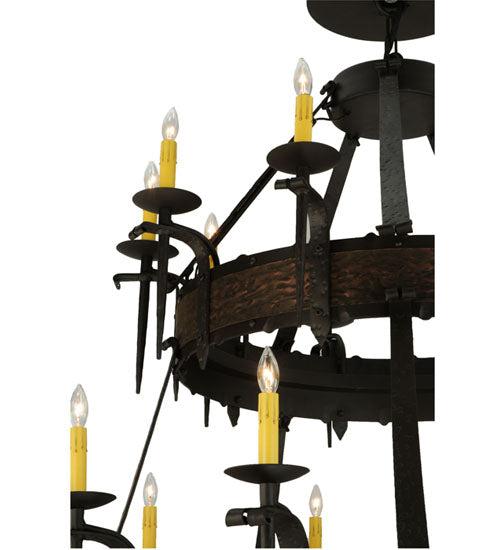 47.5" Wide Costello 20 Light Two Tier Chandelier