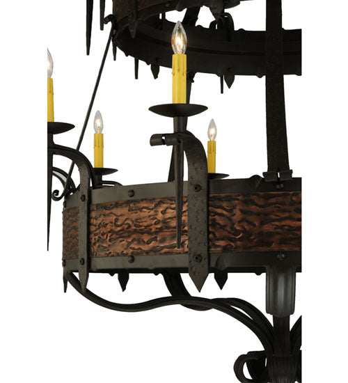 47.5" Wide Costello 20 Light Two Tier Chandelier