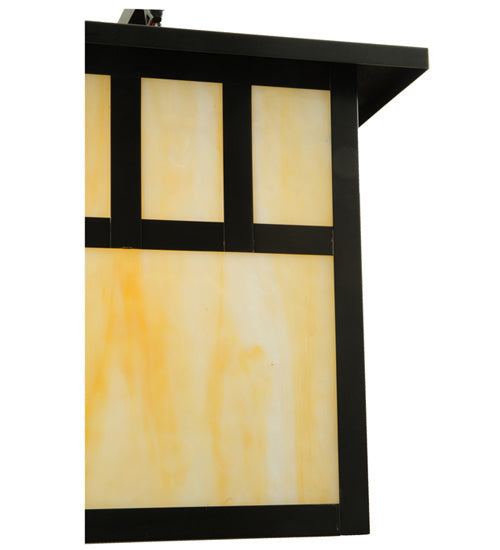 12"W Hyde Park Double Bar Mission Straight Arm Wall Sconce