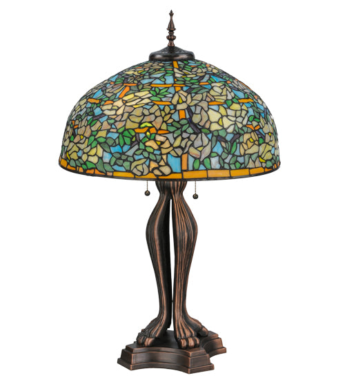 36" High Tiffany Laburnum Trellis Table Lamp