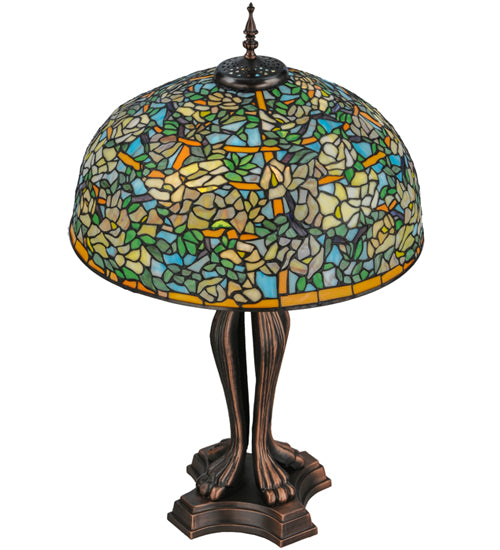 36" High Tiffany Laburnum Trellis Table Lamp