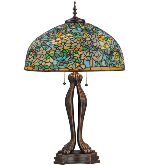 36" High Tiffany Laburnum Trellis Table Lamp