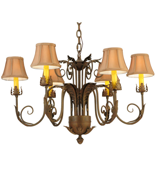 29.5" Wide Lindsay 6 Light Chandelier