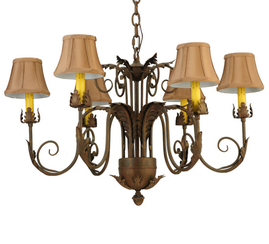 29.5" Wide Lindsay 6 Light Chandelier