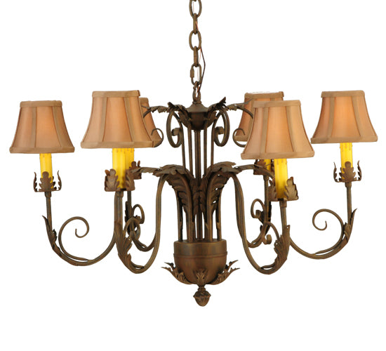 29.5" Wide Lindsay 6 Light Chandelier