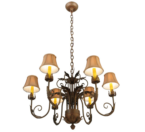 29.5" Wide Lindsay 6 Light Chandelier