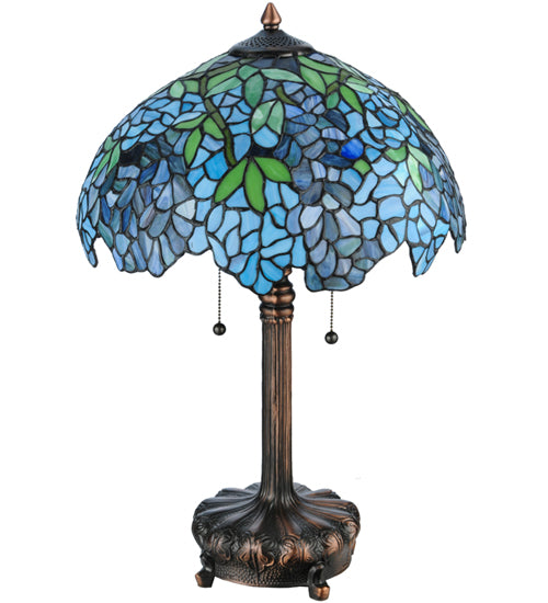 25"H Tiffany Wisteria Table Lamp