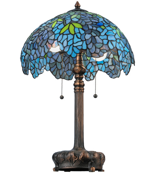 25"H Tiffany Wisteria Table Lamp